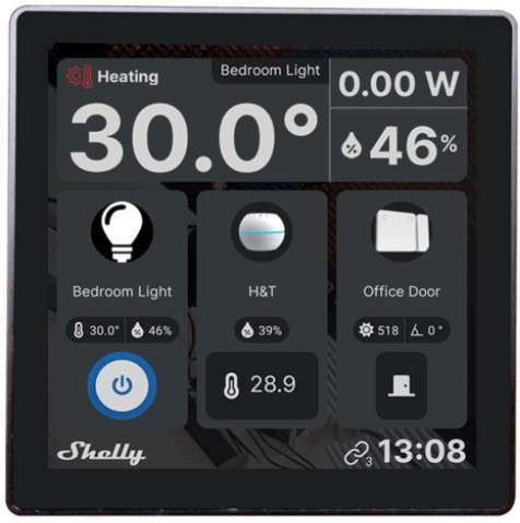 Shelly Wall Display - WLAN - Nero [ShellyAndroidWallDisplayBlack]
