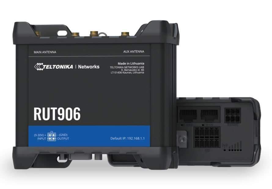 Teltonika- RUT906 - Router 4G LTE con Interfacce Seriali RS232/RS485 [RUT906000000]