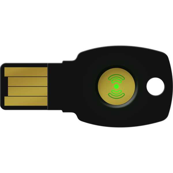 Feitian K9 PLUS security key NFC USB-A con protocolli U2F + Fido 2 + PIV + OpenPGP [K9PLUS]