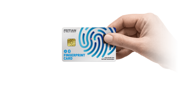 Feitian FingerPrint Card Fido U2F + Fido 2 + NFC [FPCard]