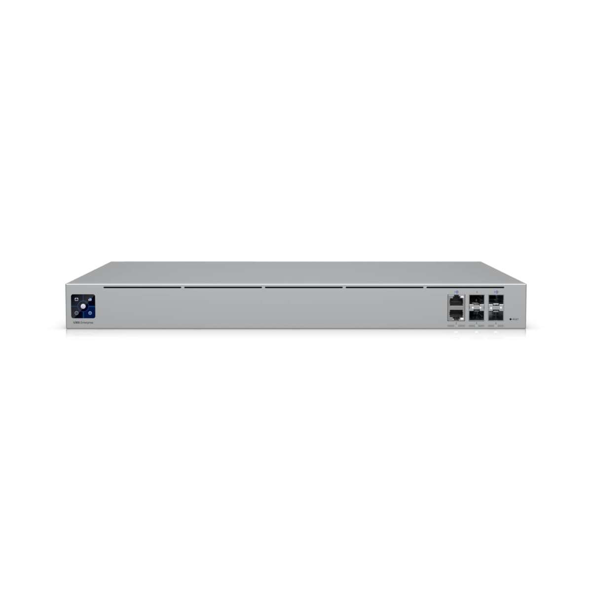 Ubiquiti - UXG-Enterprise-EU - UniFi Gateway Enterprise, 1U rack, 500+ devices, 5k+ clients, x2 25G SFP28, x2 10G SFP+, x2 2.5 GbE ports (two interfaces remappable to WAN, IDS/IPS throughput 12.5 Gbps [UXG-Enterprise-EU]