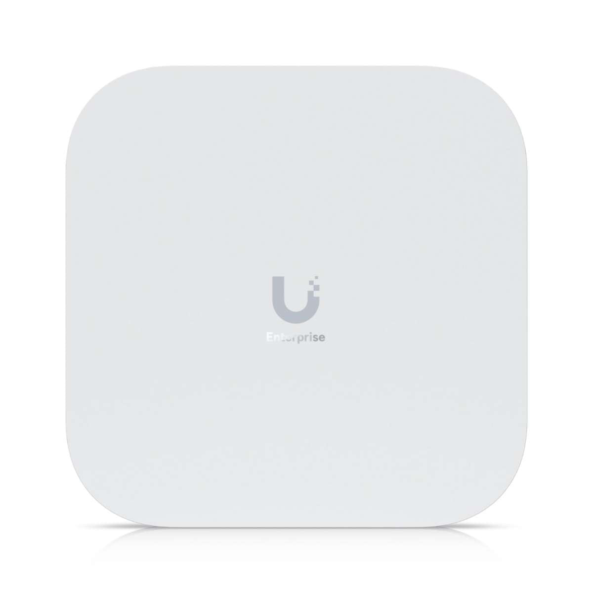 Ubiquiti - E7 - Wall/Ceiling Mount Tri-Band Wi-Fi 7 Enterprise Access Point, (1) 10 GbE RJ45 port and (1) GbE RJ45 port for power & data redundancy, 688 Mbps at 2.4GHz (2x2) + 8600 Mbps at 5GHz (4x4) [E7-EU]