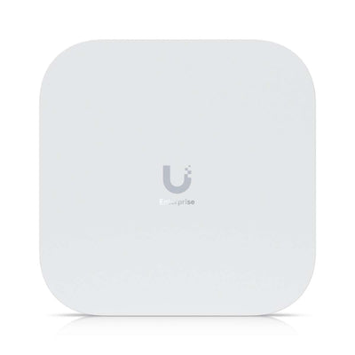 Ubiquiti - E7 - Wall/Ceiling Mount Tri-Band Wi-Fi 7 Enterprise Access Point, (1) 10 GbE RJ45 port and (1) GbE RJ45 port for power & data redundancy, 688 Mbps at 2.4GHz (2x2) + 8600 Mbps at 5GHz (4x4) [E7]
