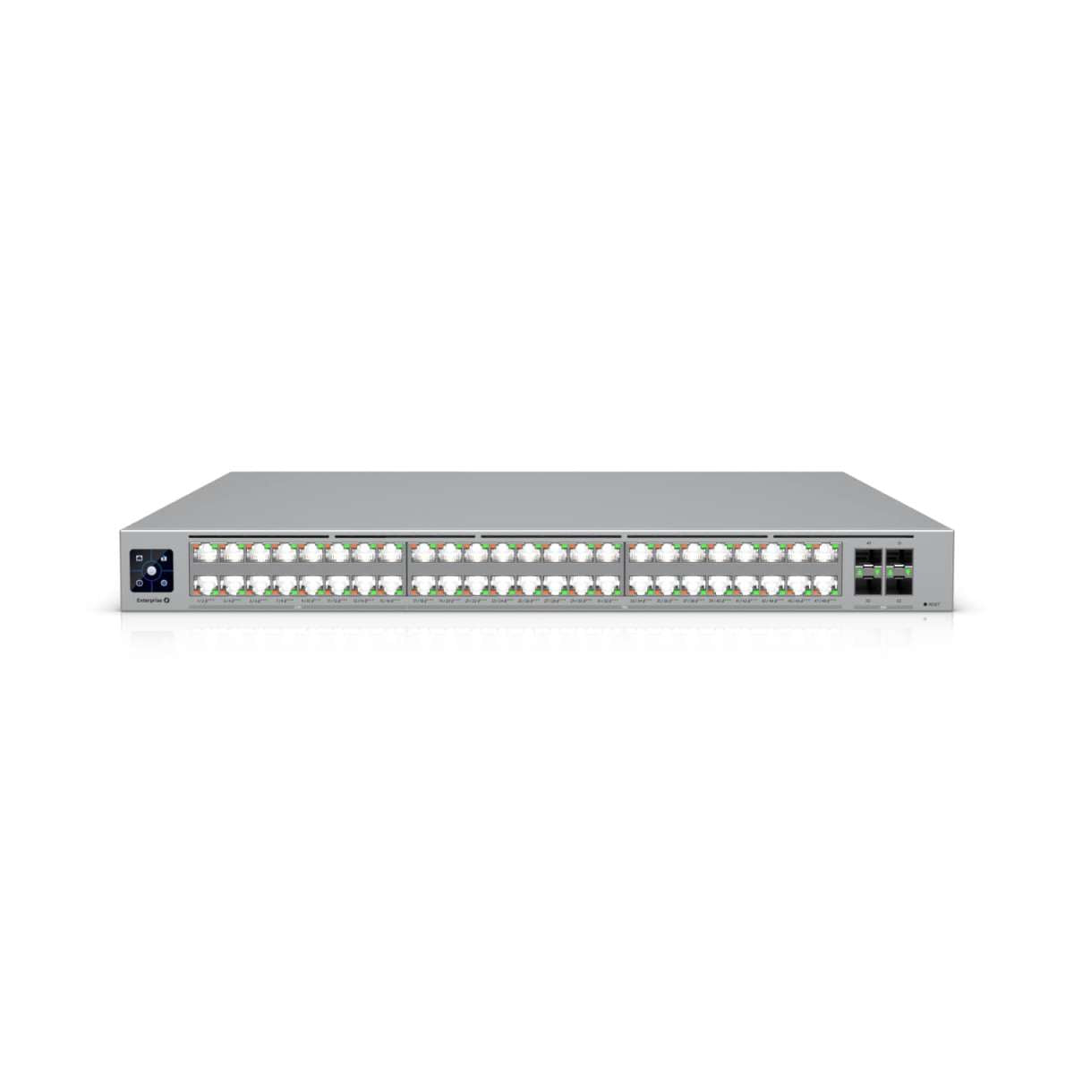 Ubiquiti - ECS-48-PoE-EU - UniFi Layer 3 stackable switch with x32 10 GbE, x16 2.5 GbE, all PoE+++, x4 SFP28 ports, 2150W total PoE availability [ECS-48-PoE-EU]