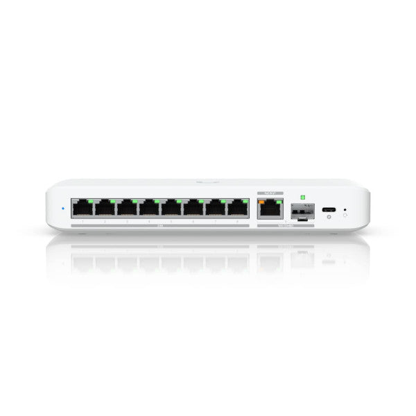 Ubiquiti - USW-Flex-2.5G-8-EU - UniFi 8-port 2.5 GbE switch with a 10 GbE RJ45/SFP+ combination uplink port that can be powered with a USB-C or PoE+ adapter [USW-Flex-2.5G-8-EU]