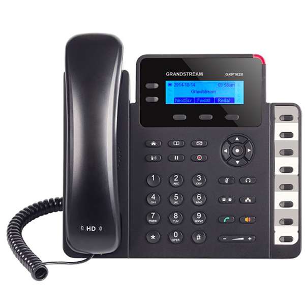 Grandstream GXP-1628, Small Business IP Phone- 3 account SIP, 2 tasti linea, 8 BLF, 2 porte PoE Gigabit [GXP-1628]