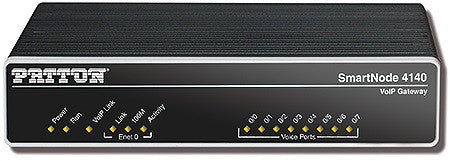 Patton SN4141/2ETH8JS8V/EUI, SmartNode VoIP Gateway, 8FXS, 8 VoIP Calls, 4 SIP-SIP Calls upg. Transcoding (max. 4calls), 2x Gig Ethernet [SN4141/2ETH8JS8V/EUI]