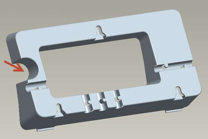 Yealink T27_WALLMOUNT, Supporto da parete per T27 [T27_WALLMOUNT]
