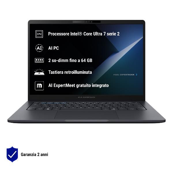 ASUS NB 14" ExpertBook B3 INTEL U7 255H 16GB 512GB SSD WIN 11 PRO [B3405CCA-LY0170X]