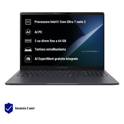 ASUS NB 16" ExpertBook B3 INTEL U5 225H 8GB 512GB SSD FREEDOS [B3605CCA-MB0063]