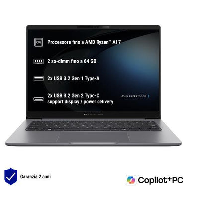 ASUS NB 14" ExpertBook PM3 Ryzen Ai R7-350 16GB 1T SSD WIN 11 PRO [PM3406CKA-NZ0021X]