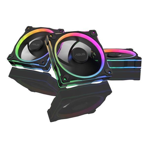 ASUS VENTOLA PRIME MR120 FAN ARGB REVERSE BLACK 3IN1 [90DA00L0-B09020]