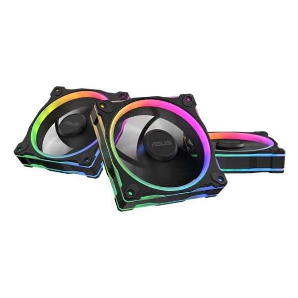 ASUS VENTOLA PRIME MR120 FAN ARGB REVERSE BLACK 3IN1 [90DA00L0-B09020]