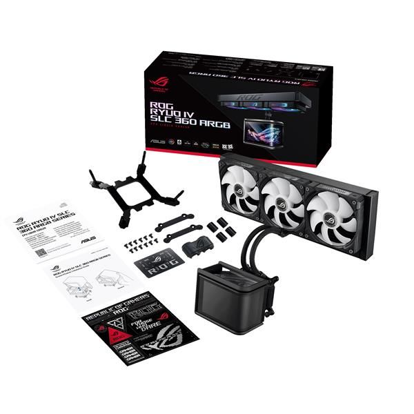 ASUS DISSIPATORE ROG RYUO IV SLC 360 ARGB, AIO SCHERMO AMOLED CURVO [90RC0151-B0EAY0]