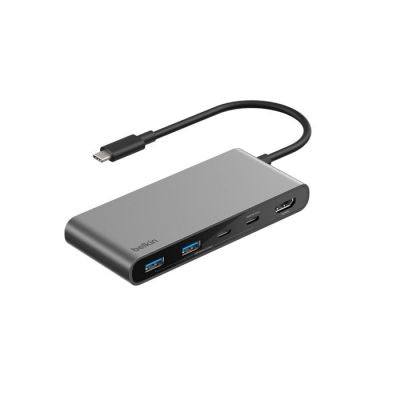 CONNECT 7-IN-1 USB-C HUB WITH DUAL USB-C PORTS [AVC023HQSGY]