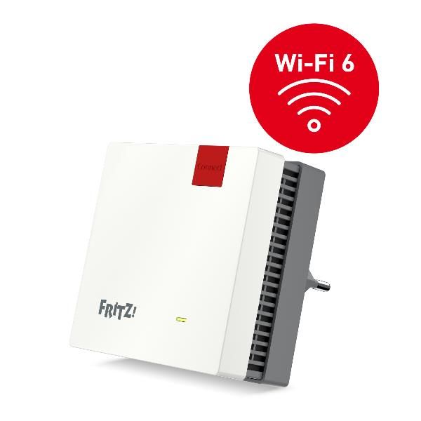 Repeater Mesh Wi-Fi Extender 1600 (FRITZ! 1200 AX International) Ripetitore di rete Bianco 10, 100, 1000 Mbit/s [20003192]