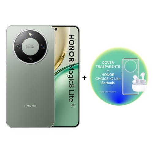 HONOR SMARTPHONE MAGIC8 LITE 8 256GB F. GREEN+ X7 LITE + TPU CASE [BNDM8LGX7C256]