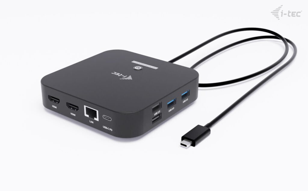 I-TEC DOCKING STATION USB-C DUAL HDMI CON POWER DELIVERY 100 W [C31DUALHDMIDOCKPD]