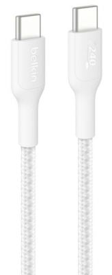 USB-C TO USB-C 240W 2.0, BRAIDED PCR, 1M, WHITE [CAB025HQ1MWH]