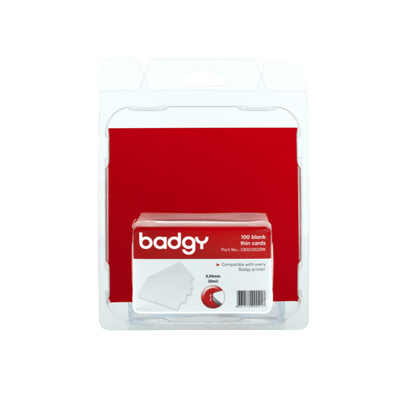 100 CARTE PVC FINE (20MIL - 0,50 MM) PER BADGY [CBGC0020W] - ITPartners