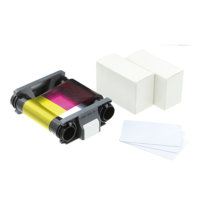 Badgy KIT per 100 stampe: 100 carte vuote e 1 nastro per 100 stampe [CBGP0001C] - ITPartners