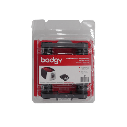 Nastro Nero Blackflex Badgy – 500 Stampe / Nastro – Compatibile Con Badgy100 e Badgy200 [CBGR0500F] - ITPartners
