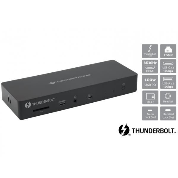 Conceptronic 13-in-1 Thunderbolt 4 Docking Station [DONN30B]