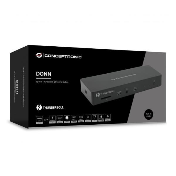 Conceptronic 13-in-1 Thunderbolt 4 Docking Station [DONN30B]
