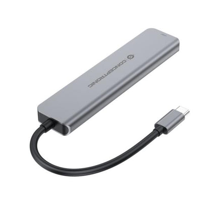 Conceptronic 6-in-1 Docking Station USB 3.2 Gen 1 - HDMI - USB-A 5Gbps x 2 - USB-C 5Gbps x 2 - 100W USB PD [DONN33G]