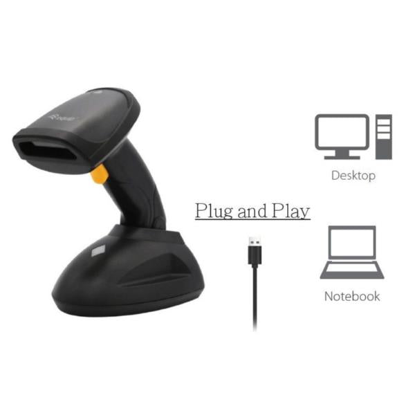 Equip Wireless 2D Barcode Scanner Long Distance with Stand [351026]
