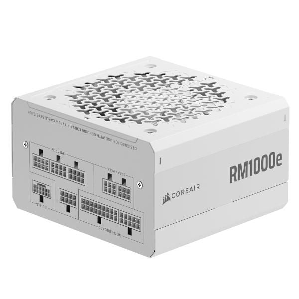 CORSAIR ALIMENTATORE RM1000E WHITE, 1000 WATT, CYBENETICS GOLD CERTIFIED, FULLY MODULAR POWER SUPPLY [CP-9020294-EU]
