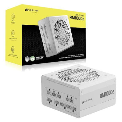 CORSAIR ALIMENTATORE RM1000E WHITE, 1000 WATT, CYBENETICS GOLD CERTIFIED, FULLY MODULAR POWER SUPPLY [CP-9020294-EU]