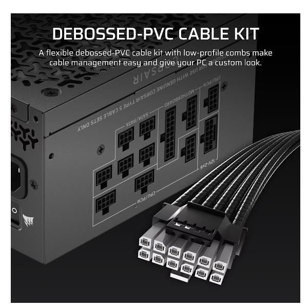 CORSAIR ALIMENTATORE 2025 RMx SHIFT SERIES, RM1000x Shift, 1000 WATT, ATX 3.1, PCIe 5.1 [CP-9020300-EU]