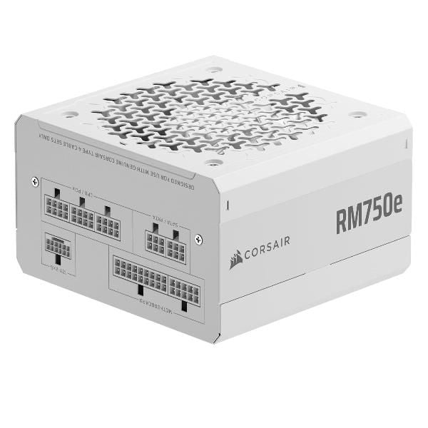 CORSAIR ALIMENTATORE RM750E WHITE, 750 WATT, CYBENETICS GOLD CERTIFIED, FULLY MODULAR POWER SUPPLY [CP-9020292-EU]