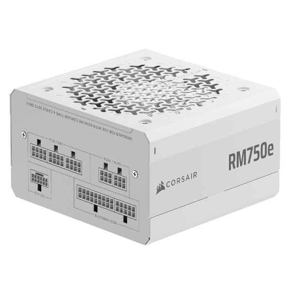 CORSAIR ALIMENTATORE RM750E WHITE, 750 WATT, CYBENETICS GOLD CERTIFIED, FULLY MODULAR POWER SUPPLY [CP-9020292-EU]