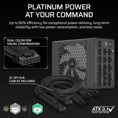 CORSAIR ALIMENTATORE HXI SERIES HX1500I, 80 PLUS PLATINUM [CP-9020309-EU]