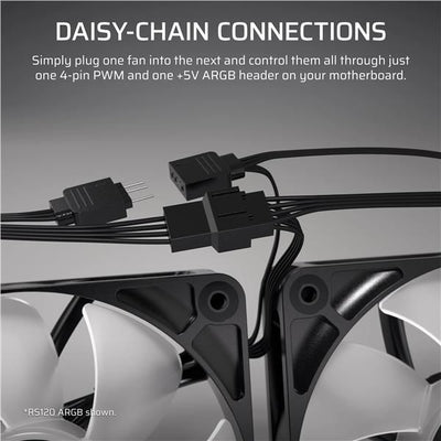 CORSAIR VENTOLA TRIPLA RS120-R ARGB, 120MM [CO-9050196-WW]