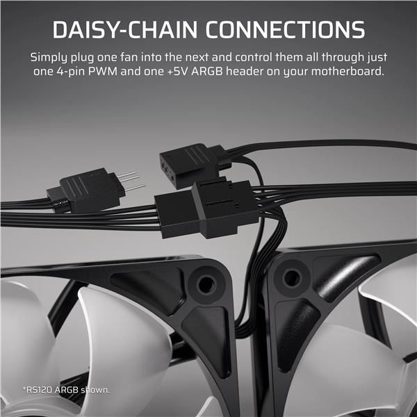 CORSAIR VENTOLA TRIPLA RS120-R ARGB, 120MM [CO-9050196-WW]