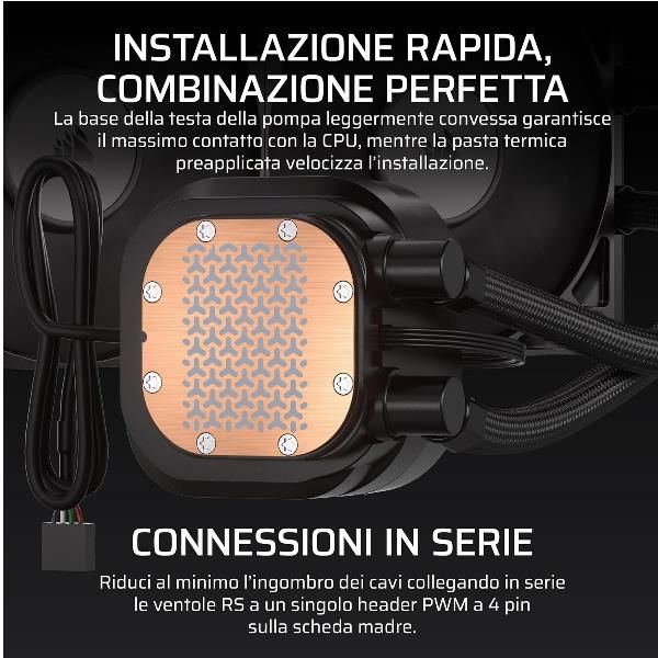 CORSAIR DISSIPATORE A LIQUIDO NAUTILUS 240 LCD, 240mm Radiator [CW-9061031-WW]