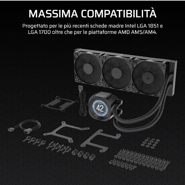 CORSAIR DISSIPATORE A LIQUIDO NAUTILUS 360 LCD, 360mm Radiator [CW-9061033-WW]