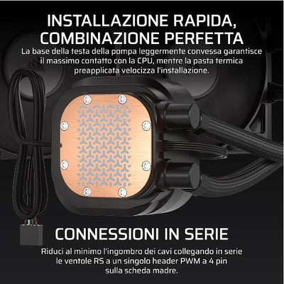 CORSAIR DISSIPATORE A LIQUIDO NAUTILUS 360 LCD, 360mm Radiator [CW-9061033-WW]
