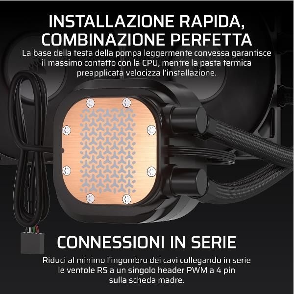 CORSAIR DISSIPATORE A LIQUIDO NAUTILUS 360 LCD, 360mm Radiator [CW-9061033-WW]