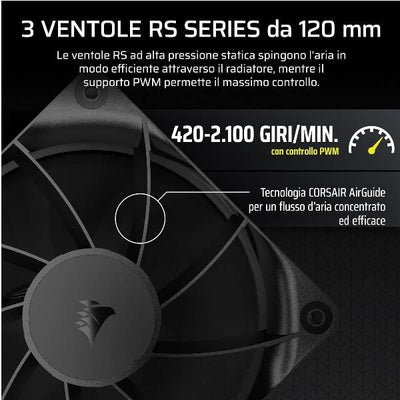 CORSAIR DISSIPATORE A LIQUIDO NAUTILUS 360 LCD, 360mm Radiator [CW-9061033-WW]