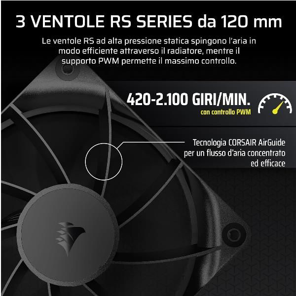 CORSAIR DISSIPATORE A LIQUIDO NAUTILUS 360 LCD, 360mm Radiator [CW-9061033-WW]