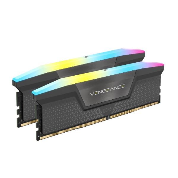 CORSAIR VENGEANCE RGB DDR5 16GB (2 x 8GB) DDR5 6000 CL36-44-44-96 1.35V Intel XMP AMD EXPO - GREY [CMH16GX5M2E6000Z36]