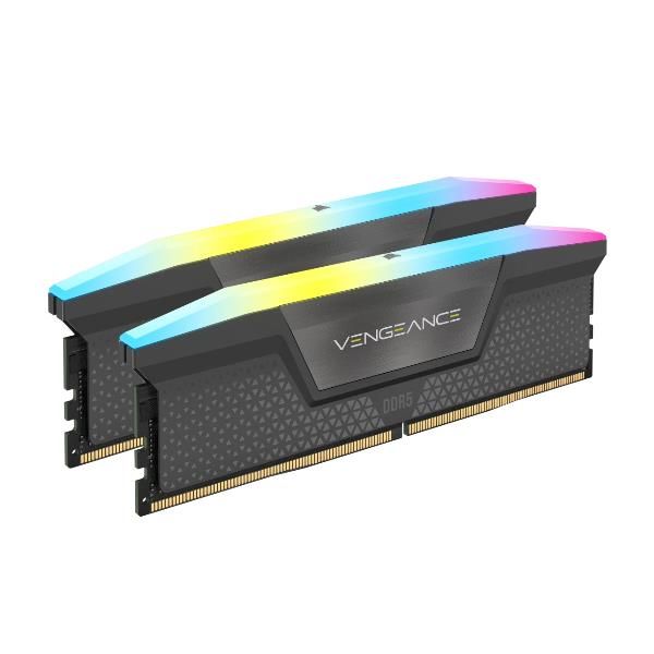 CORSAIR VENGEANCE RGB DDR5 16GB (2 x 8GB) DDR5 6000 CL36-44-44-96 1.35V Intel XMP AMD EXPO - GREY [CMH16GX5M2E6000Z36]