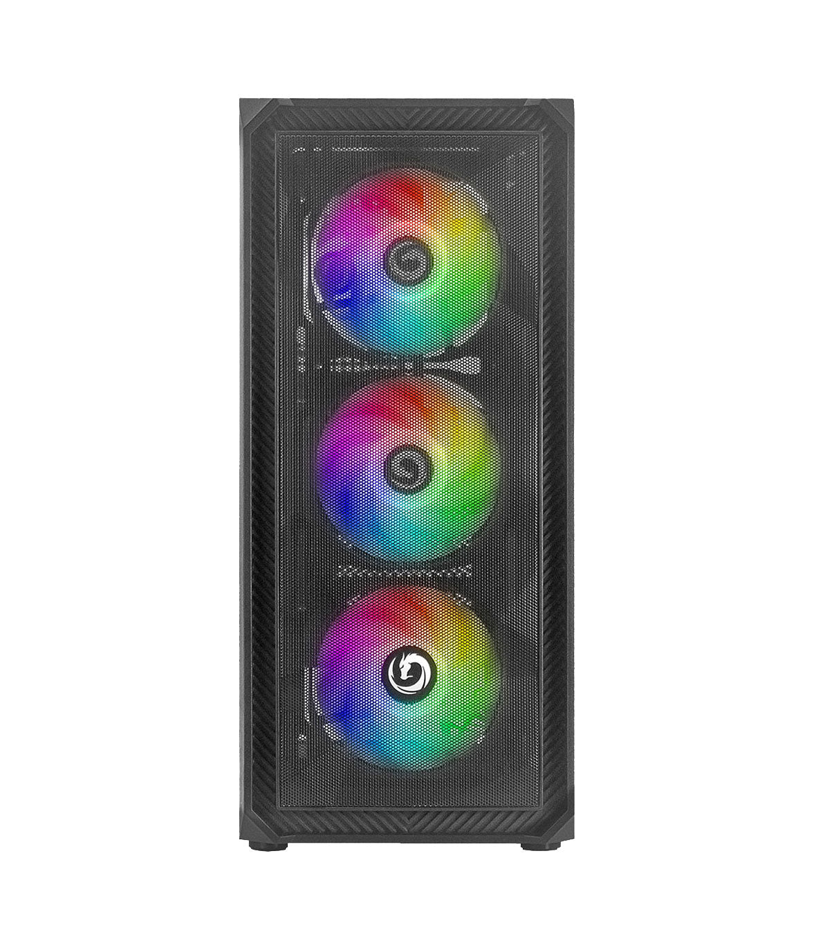 NUWO CASE ATX RODAN R602 0.5MM SPCC USB3.0/2.0 4 FAN 12CM ARGB FRONT MESH SIDE GLASS NERO [CS0303PW-R602K547]