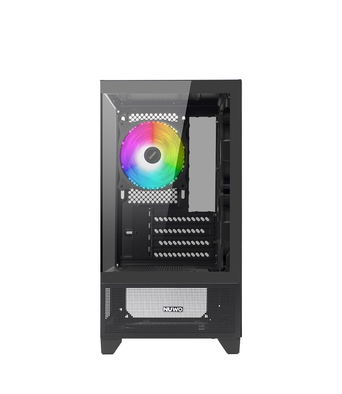 NUWO CASE MICRO-ATX CLASH CK100 NERO, 3FAN ARGB FRONT E SIDE GLASS [CS1124PW-CK100]