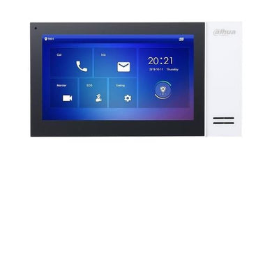 Dahua-VTH2421FW-P-Dahua Videocitofono - Postazione interna - Touch Screen 7" 1024x600 - Plastica - Bianco - PROMO ESAURIMENTO SCORTE [VTH2421FW-P]