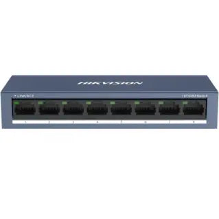 8 10/100M RJ45 PORTS, DESKTOP STEEL CASE UNMANAGED [DS-3E0108-O]